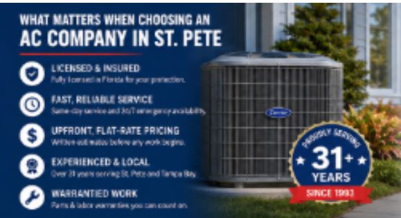 How to Choose the Right AC Company in St. Pete (Before Your System Breaks Down)? 1 ou