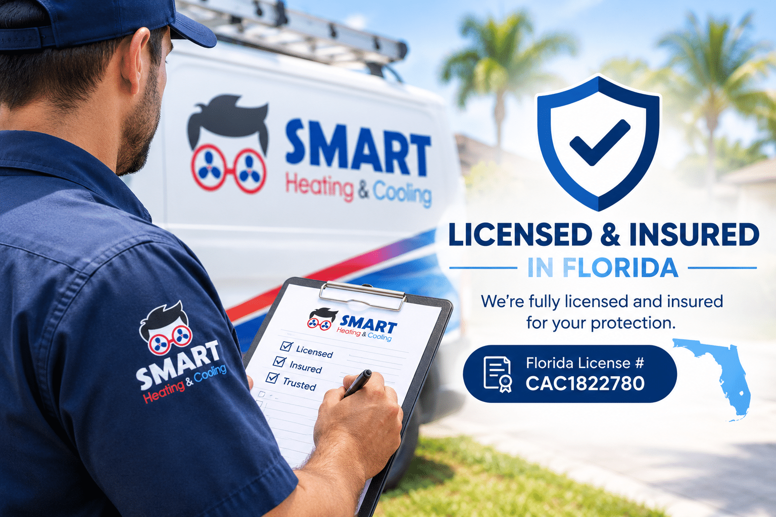 Licensed and Insured Florida HVAC Service